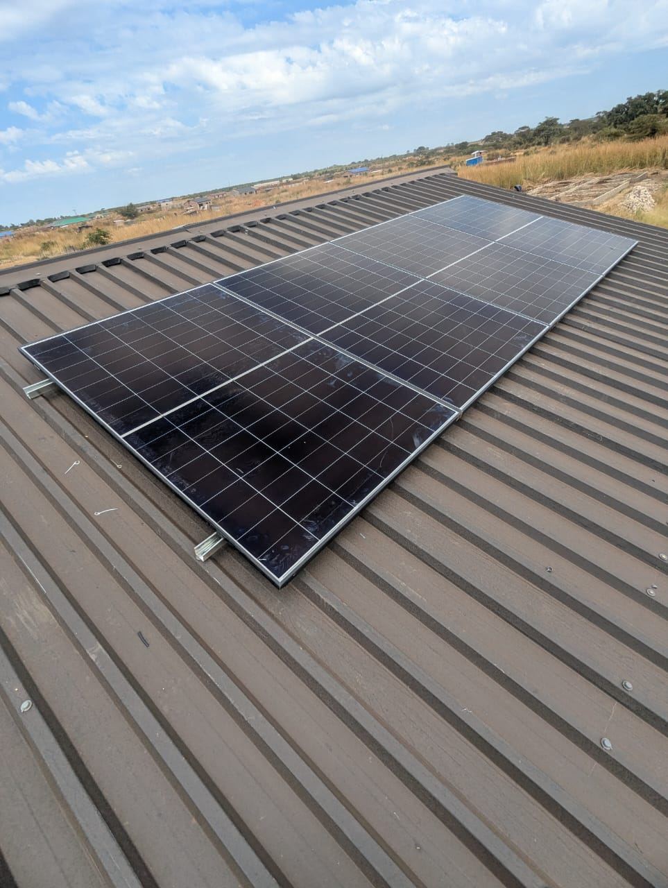 DeBle Solutions solar panel installation on a Kadoma rooftop